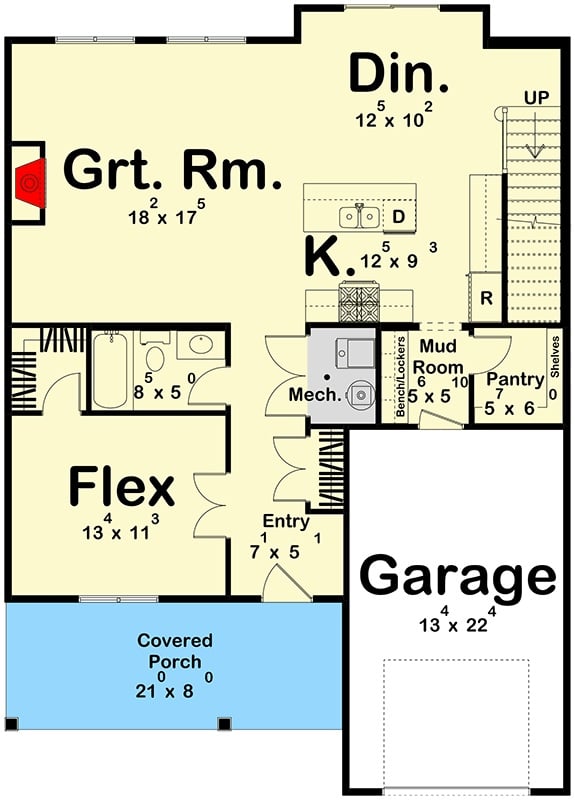 Main Level Floor Plan
