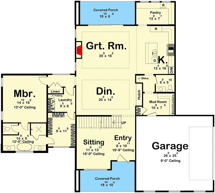 Main Level Floor Plan