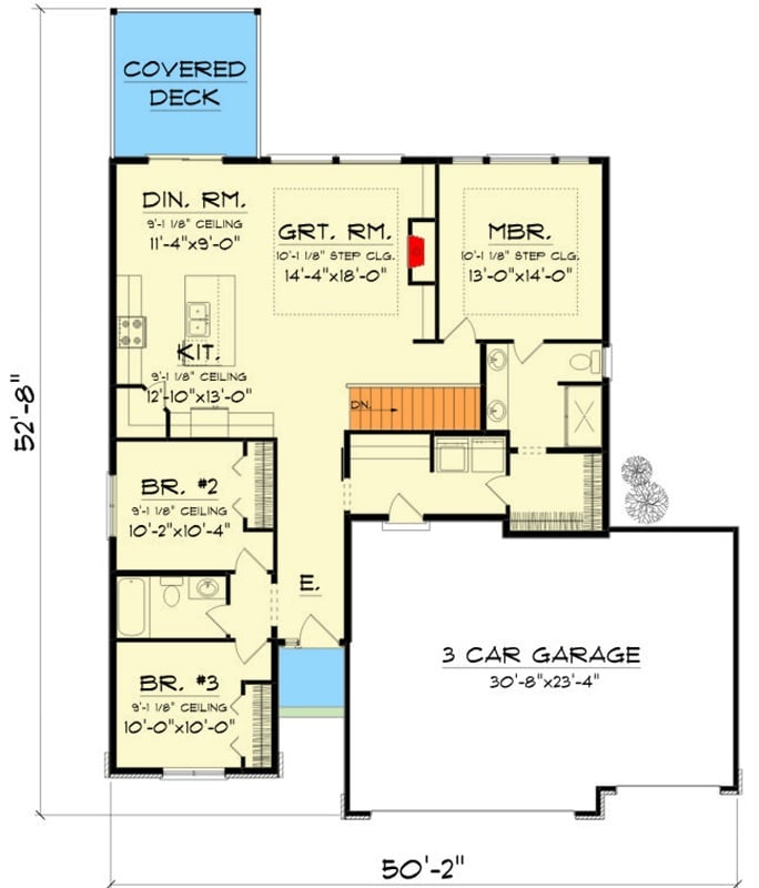 Main Level Floor Plan