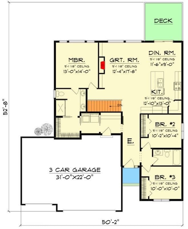 Main Level Floor Plan