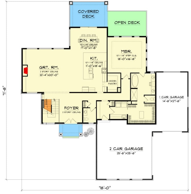 Main Level Floor Plan