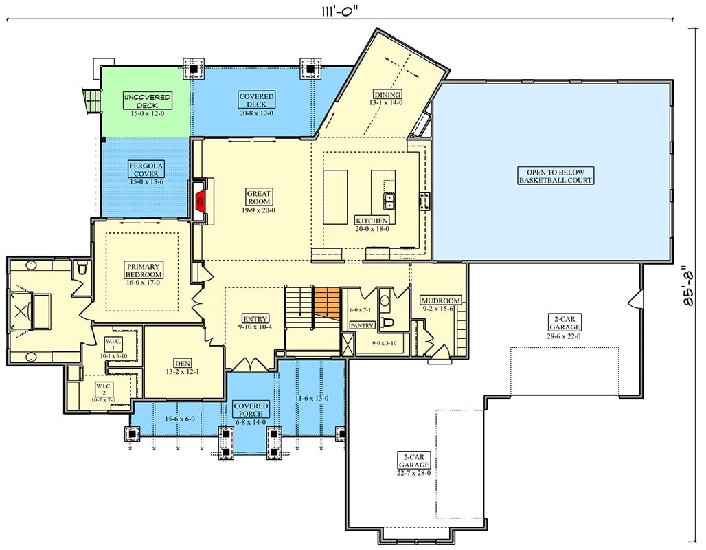 Main Level Floor Plan