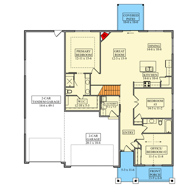 Main Level Floor Plan