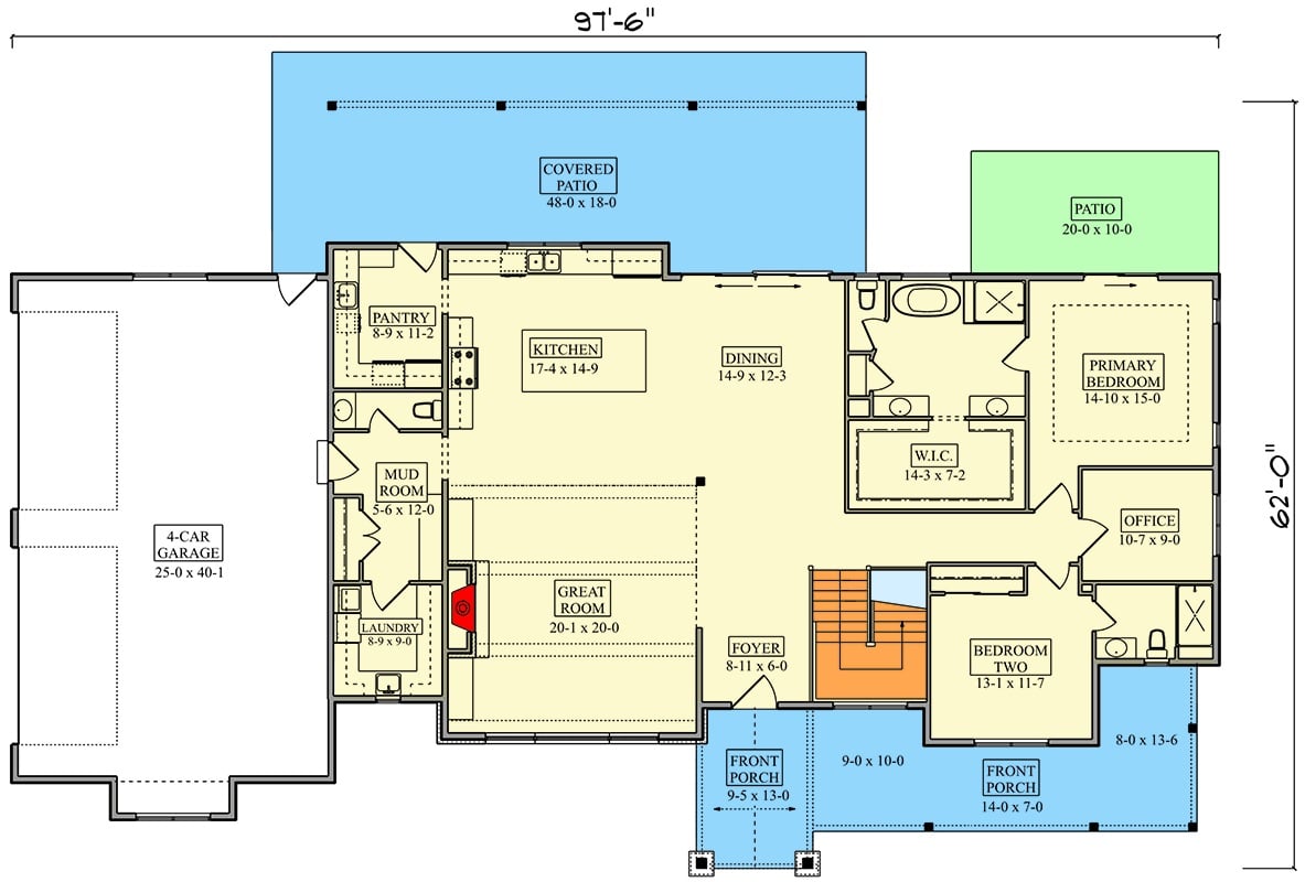 Main Level Floor Plan