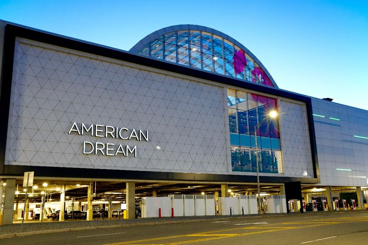 Exterior view of the American Dream Mall.