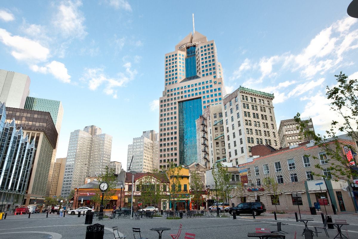 Cityscape from Market square at downtown.