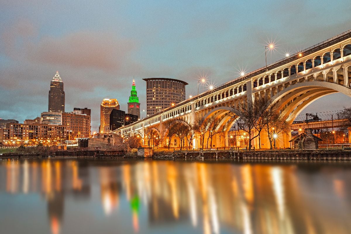 Memorial Highway Bridge, Cleveland, OH.