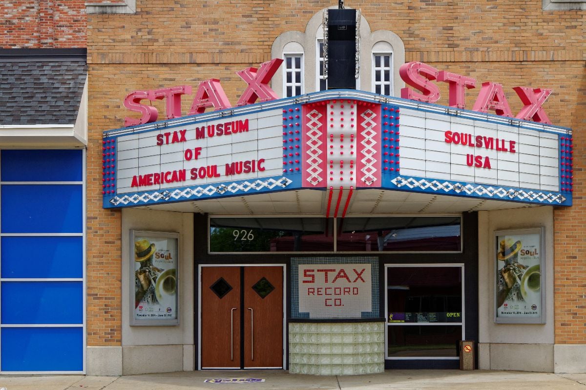 Exterior view of the Stax Museum.