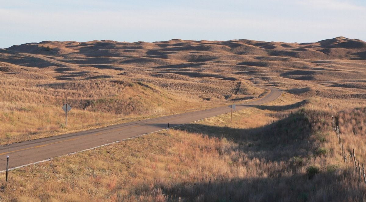 Nebraska Sandhills in Hooker County, Nebraska.