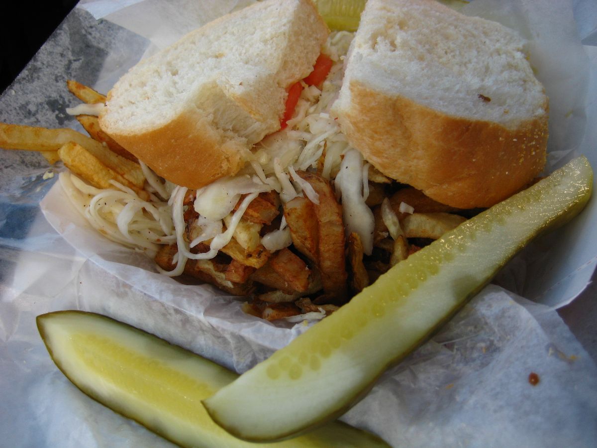 A sandwich from Primanti Bros resturant.