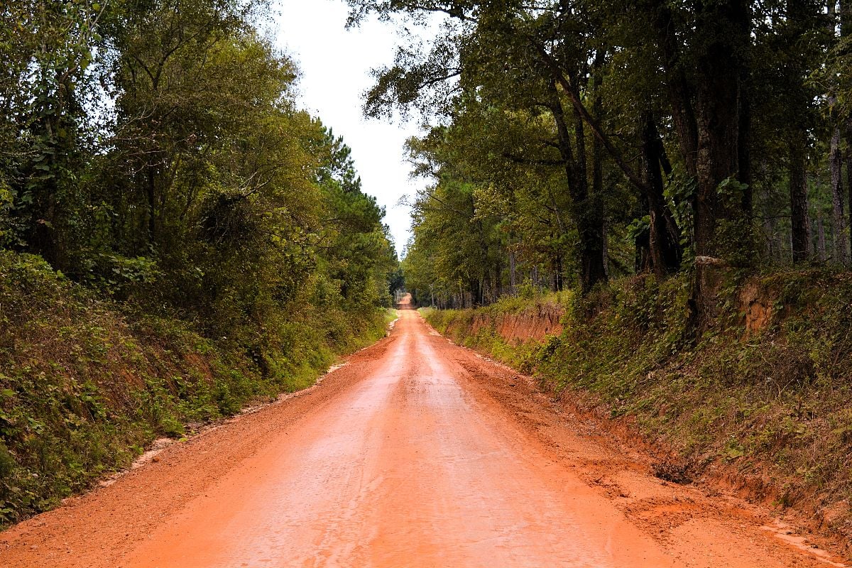 Red clay South Georgia road