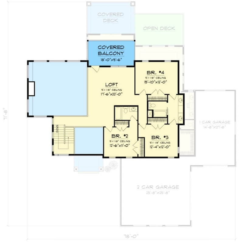 Second Level Floor Plan