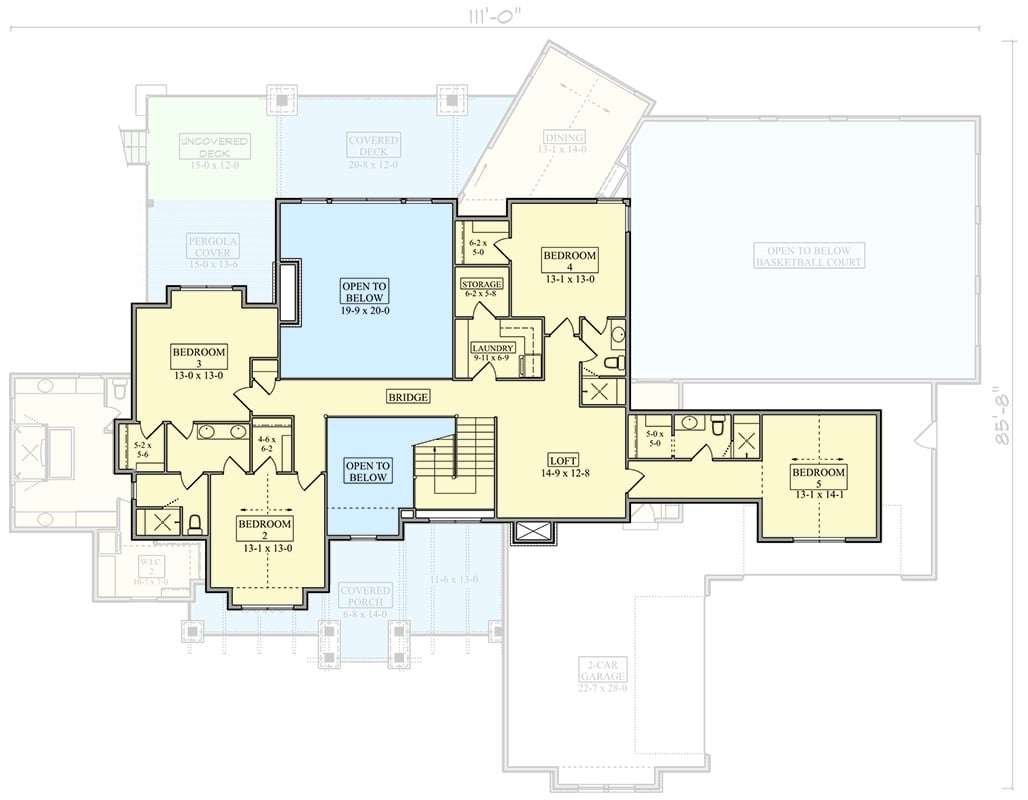 Second Level Floor Plan