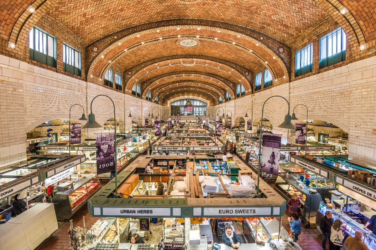 The West Side Market interior.