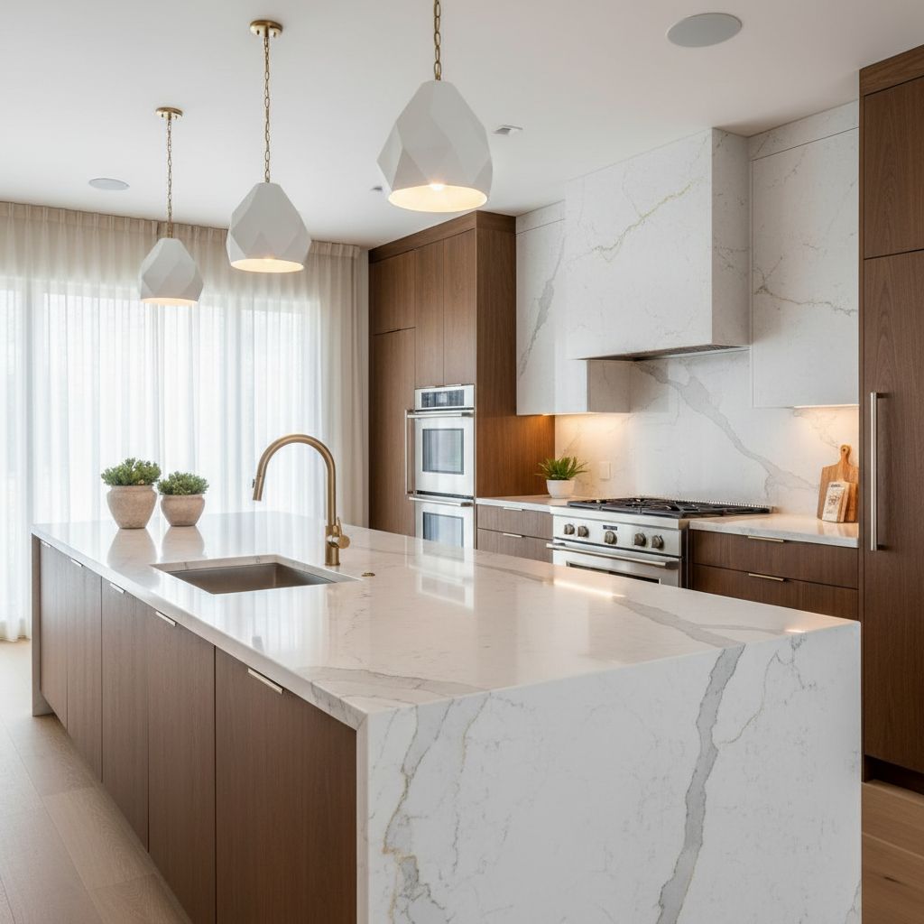 $100,000 Kitchen Design Showcasing Quartzite Countertops
