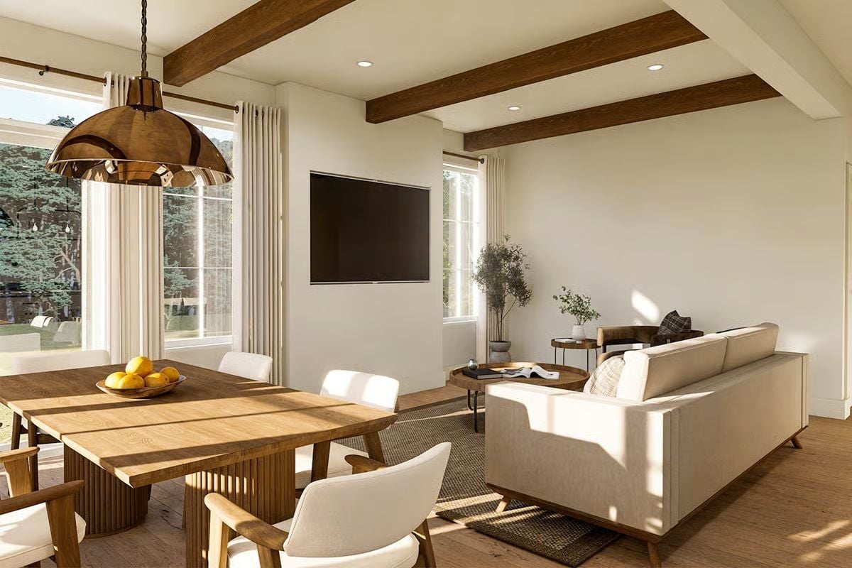 Living Room and Dining Area