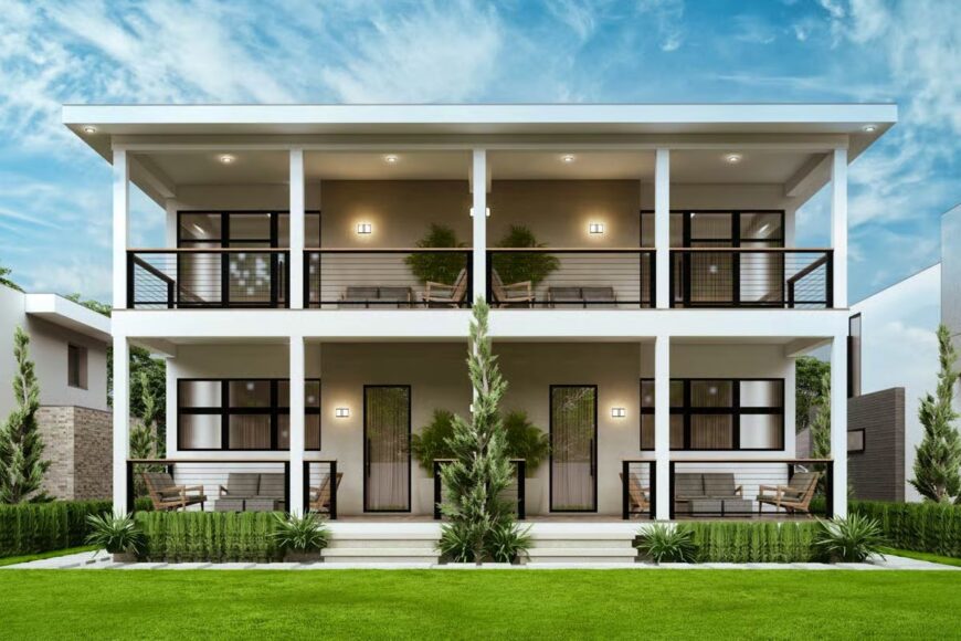 Top Floor Suites With Private Patios Reference: Contemporary Style Duplex With Covered Patios And Private Balconies