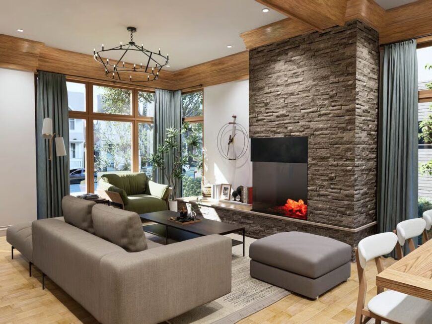 Curated visual reference: Picture Idea: Contemporary Style Duplex With Covered Patios And Private Balconies
