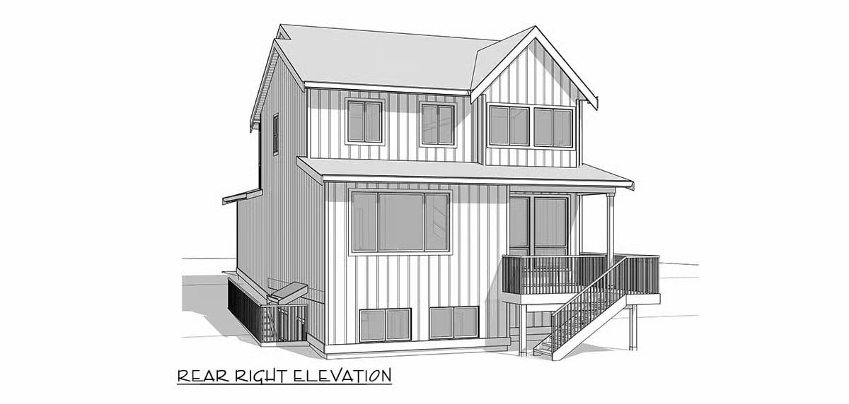 Rear-Right Elevation