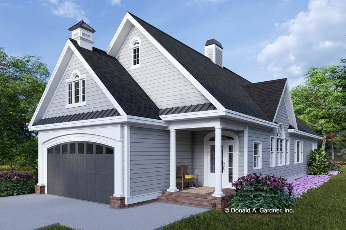 3-Bedroom Traditional Home for a Narrow Lot with Bonus Room Floor Plan)