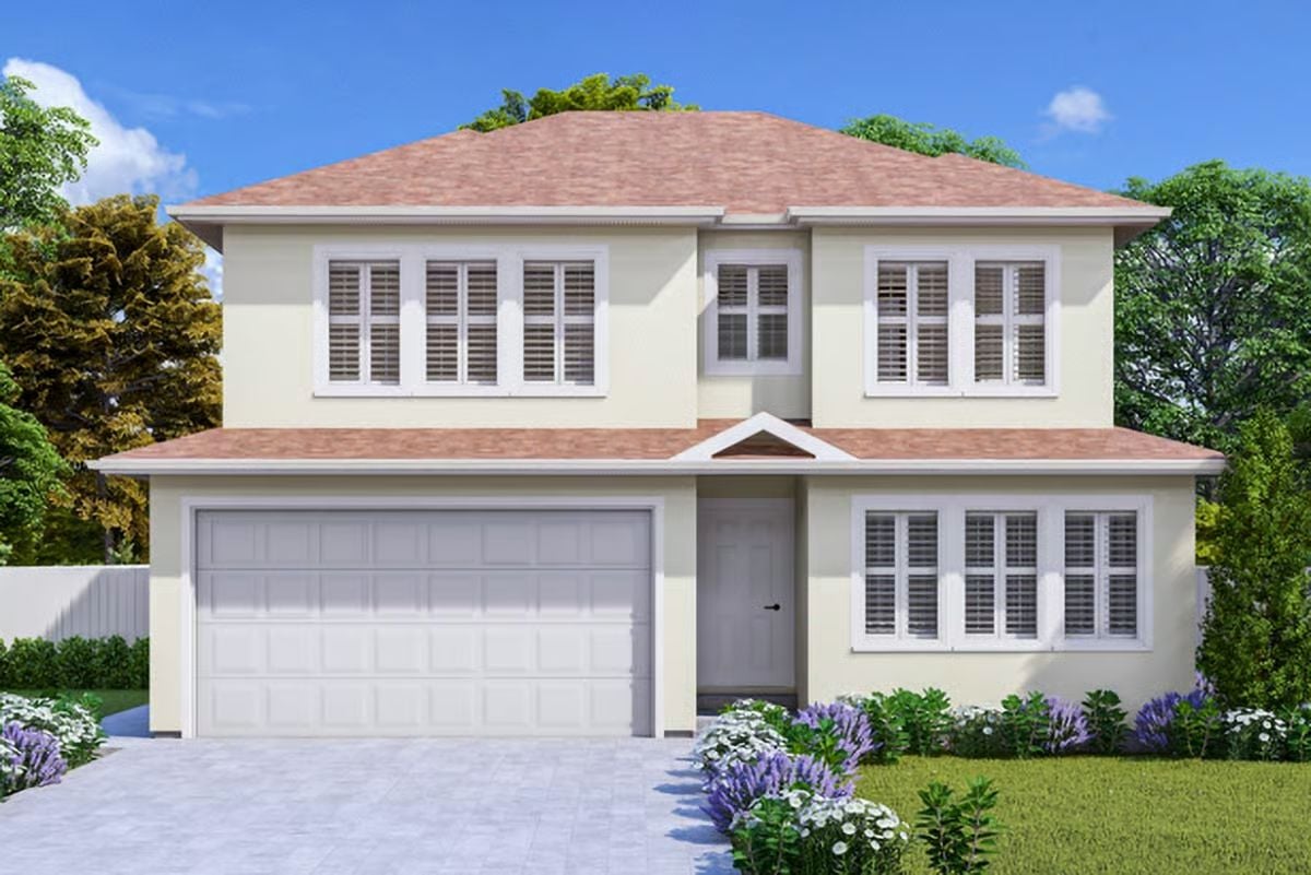 Traditional-Style 6-Bedroom Home with Loft and Optional Basement (Floor Plan)