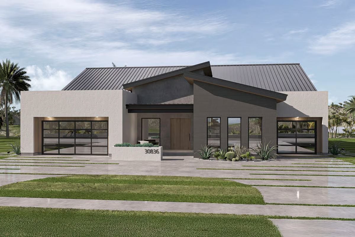Modern-Style 3-Bedroom Home with Open-Concept Living and Jack & Jill Bath (Floor Plan)