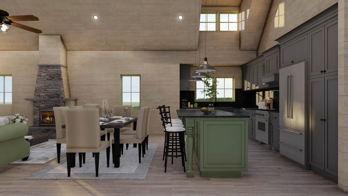 Dining Area and Kitchen