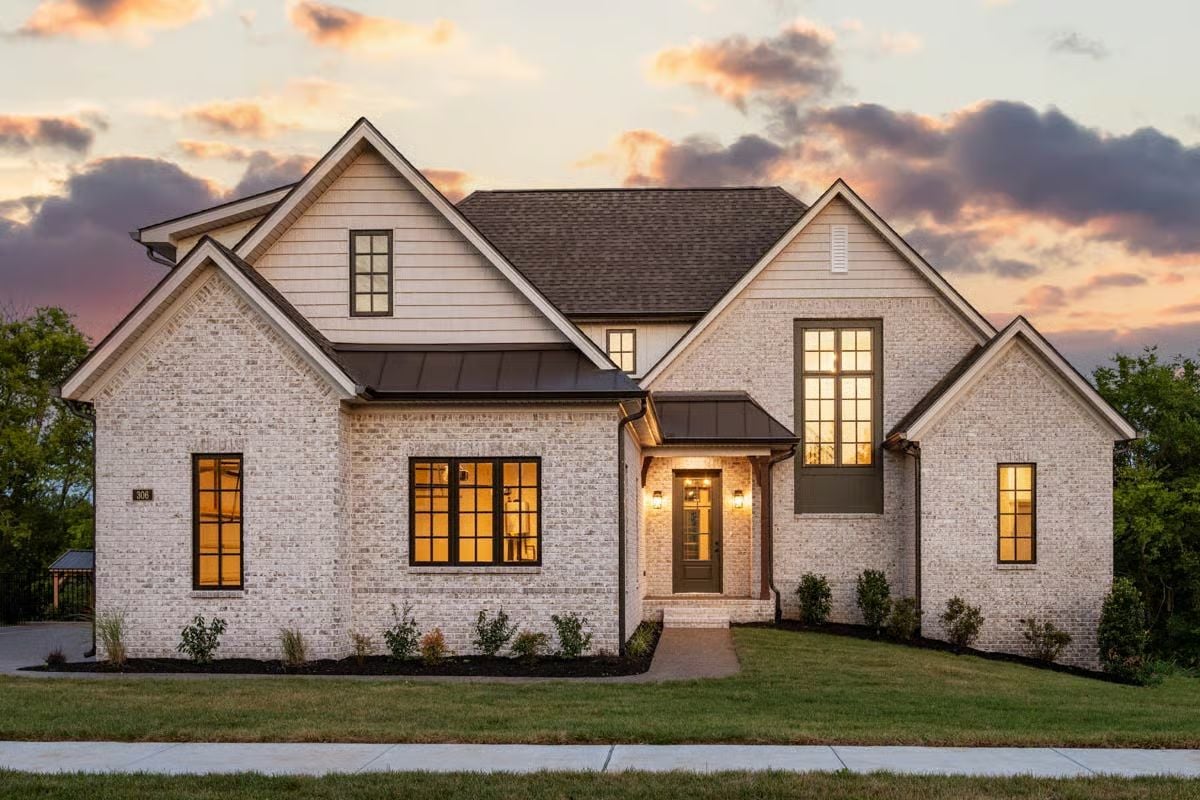 3-Bedroom New American Home with Loft and Bonus Room (Floor Plan)