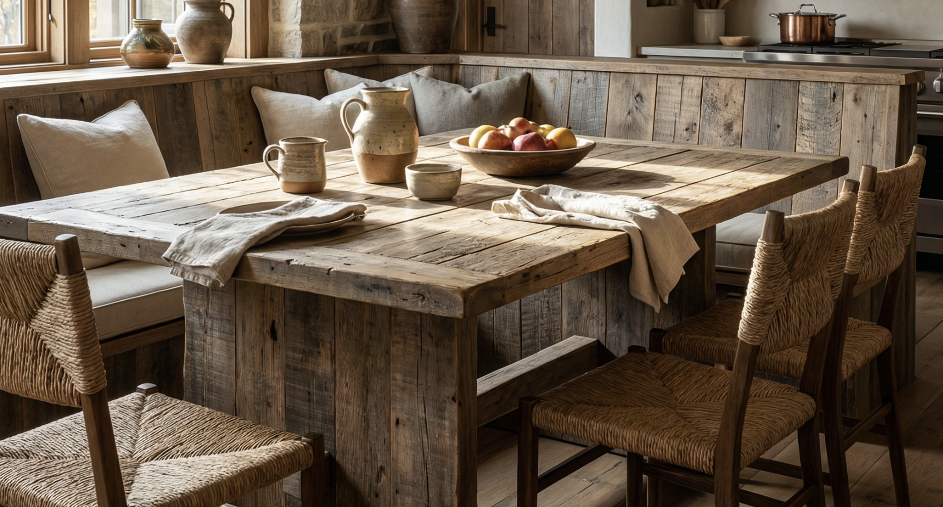 30 Clever and Beautiful Built-In Kitchen Island Dining Nooks