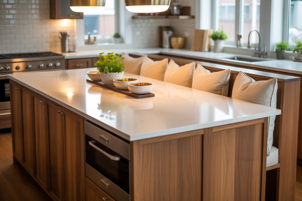 18 Built-In Banquette Kitchen Islands That Replace Traditional Dining Tables