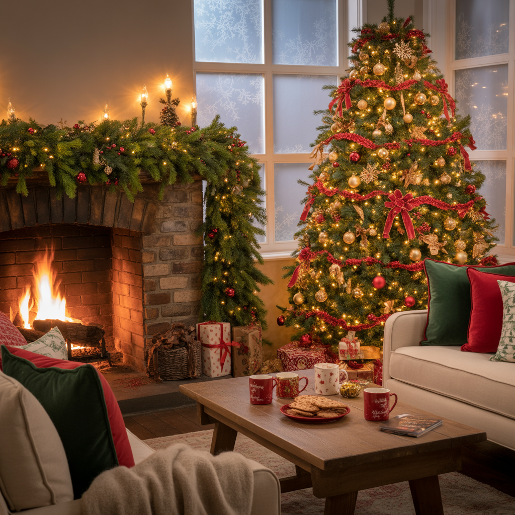 25 Cozy Christmas Living Rooms That Feel Like a Hallmark Movie