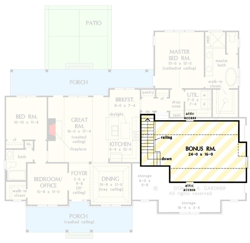 Bonus Level Floor Plan