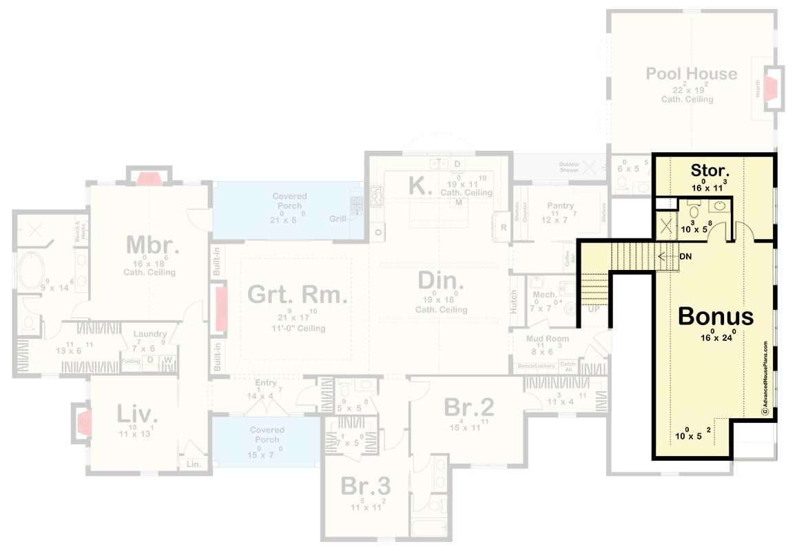 Bonus Level Floor Plan