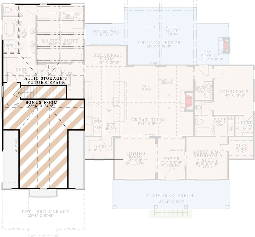 Bonus Level Floor Plan