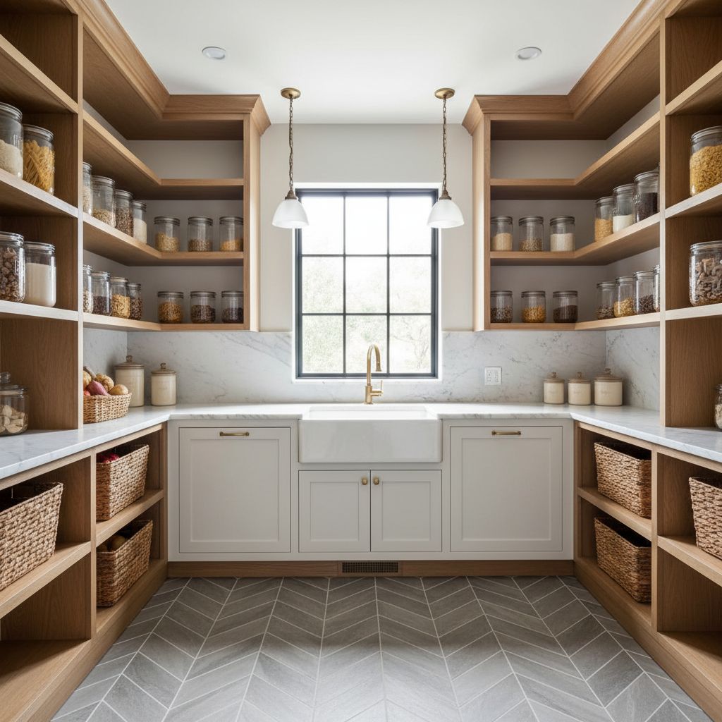 Butler's Walk-in Kitchen Pantry Design