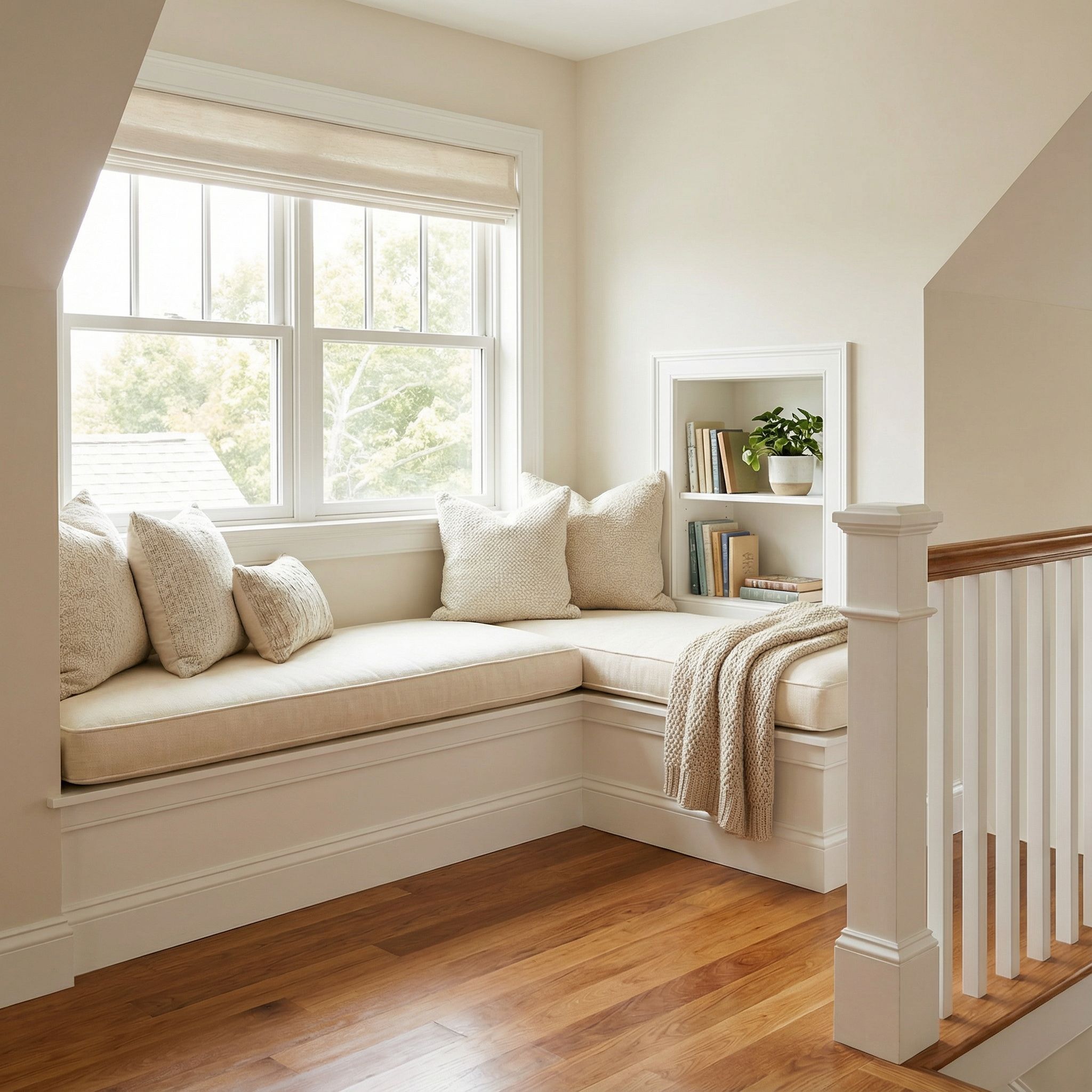 Corner Cushion Upper Landing Reading Nook