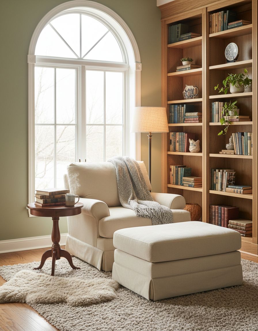 Cozy Reading Nook Living Room Corner