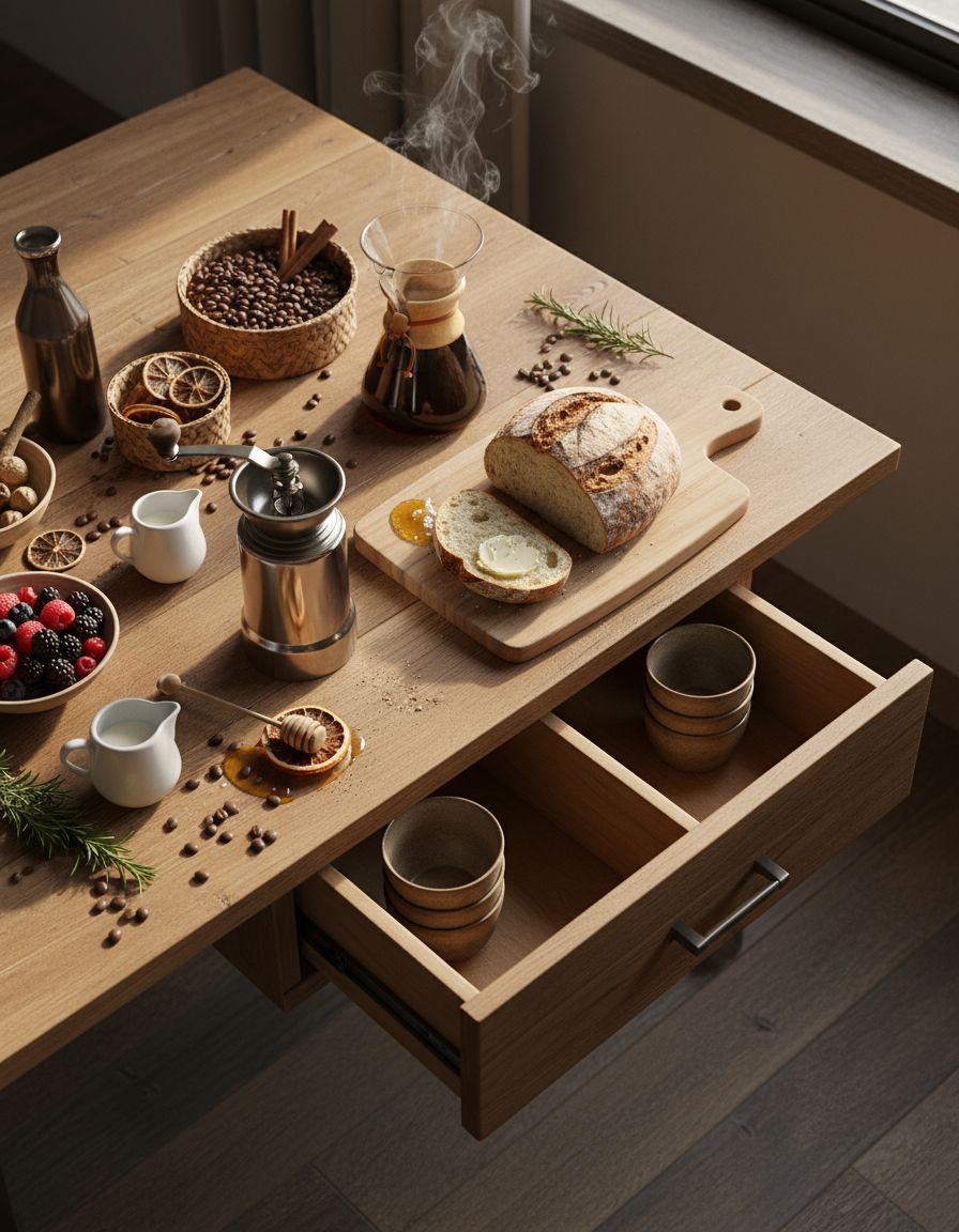 Drawer Pullout Coffee Station System