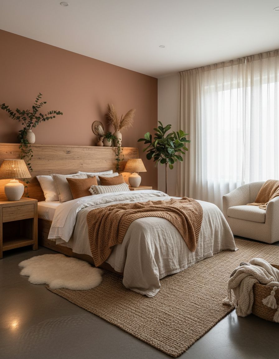 Earthy Bedroom Ideas Featuring Warm Neutral Layers