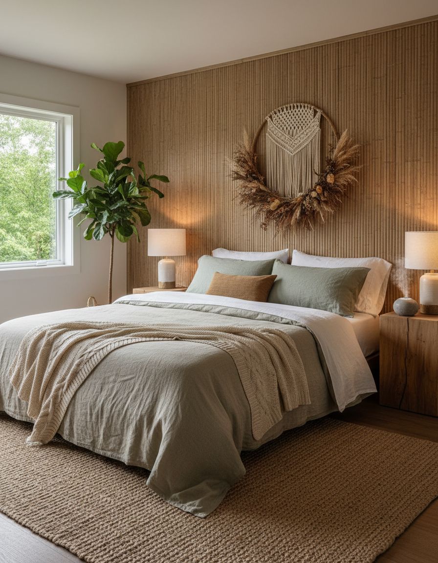 Earthy Bedroom Ideas Incorporating Organic Linen Bedding