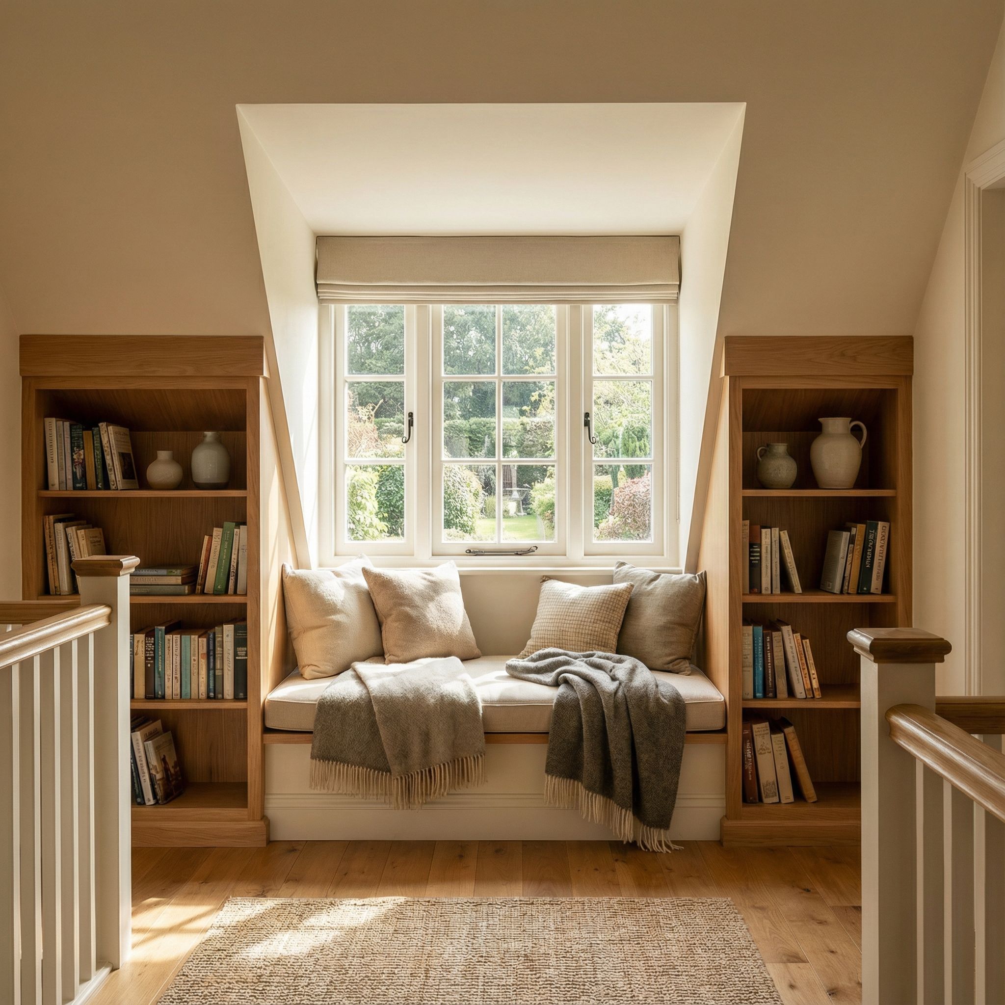 Landing Reading Nook with Dormer Window