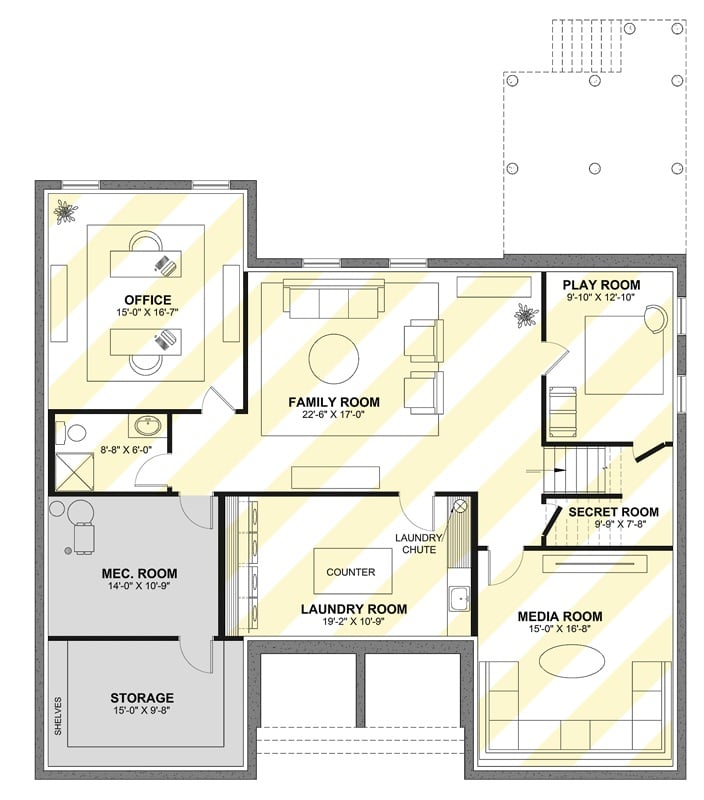 Lower Level Floor Plan