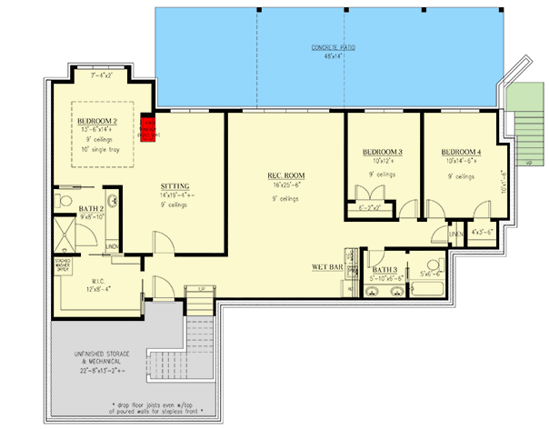 Second Level Floor Plan