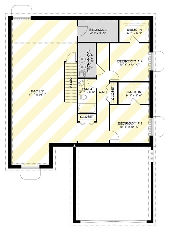 Lower Level Floor Plan