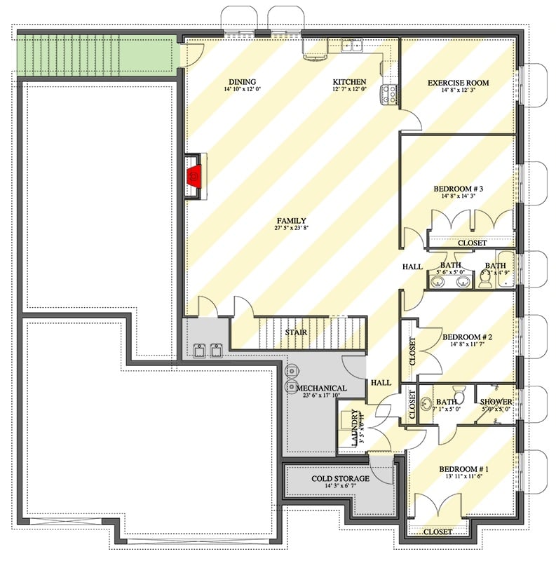 Lower Level Floor Plan