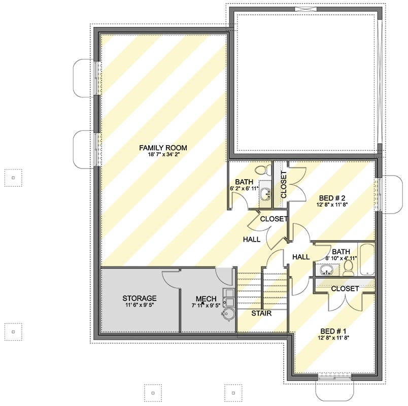 Lower Level Floor Plan