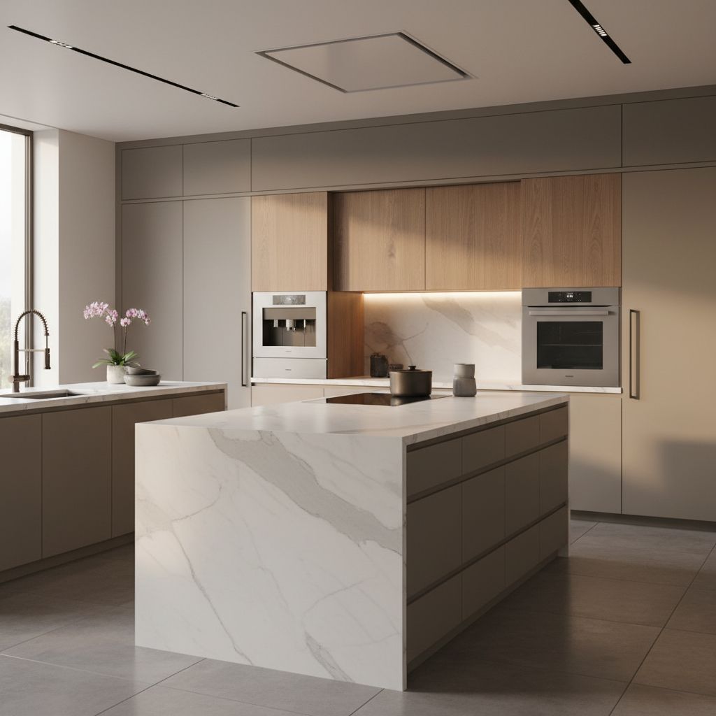 Luxury $100,000 Kitchen Design with Hidden Appliances