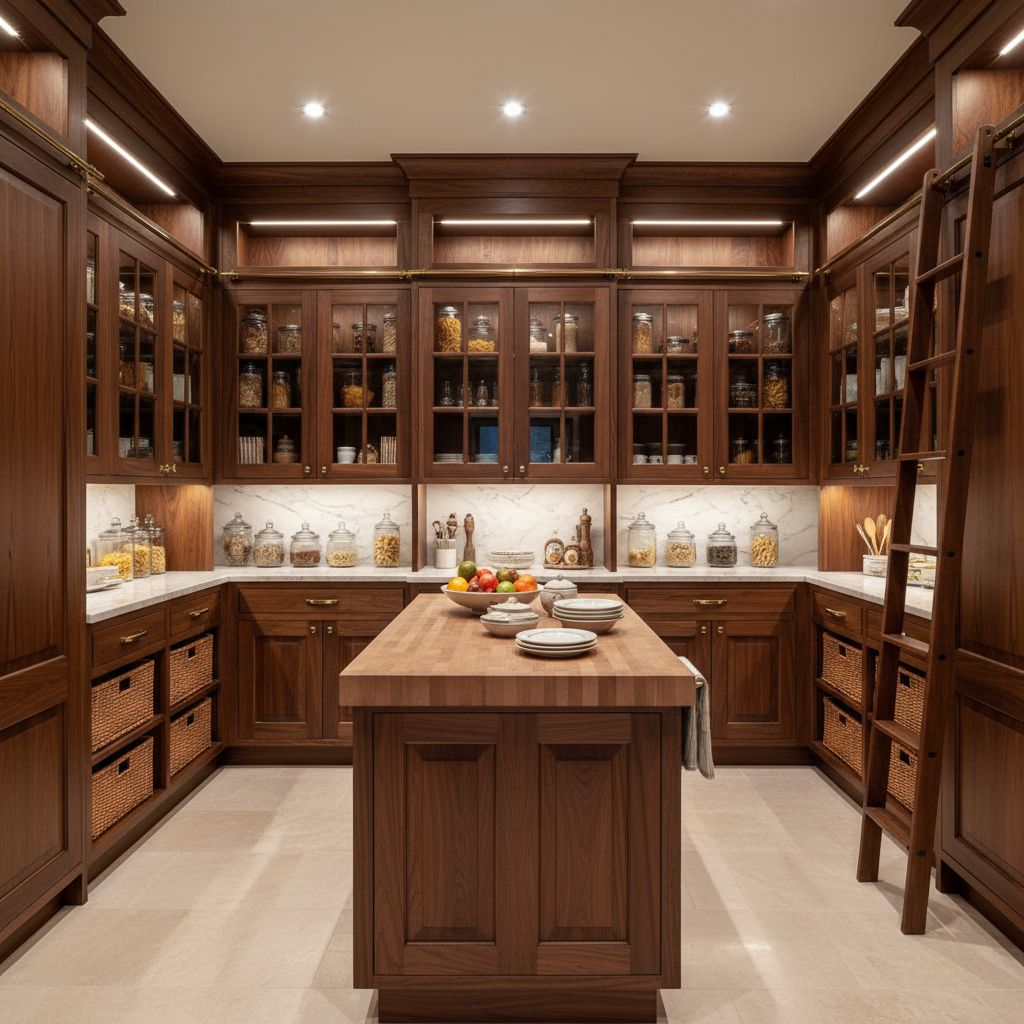 Luxury Walk-in Kitchen Pantry Showcase