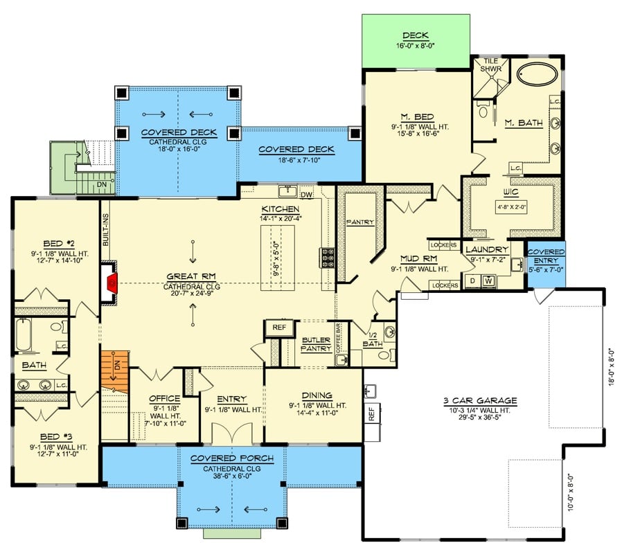 Main Level Floor Plan