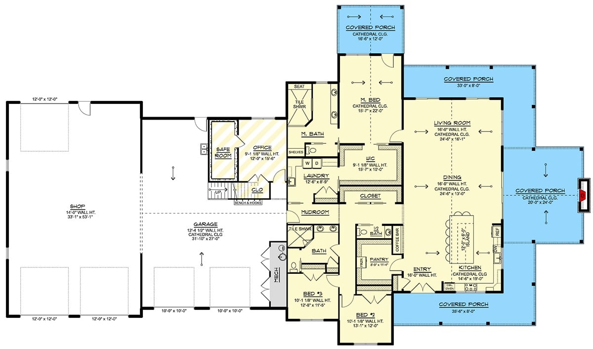Main Level Floor Plan